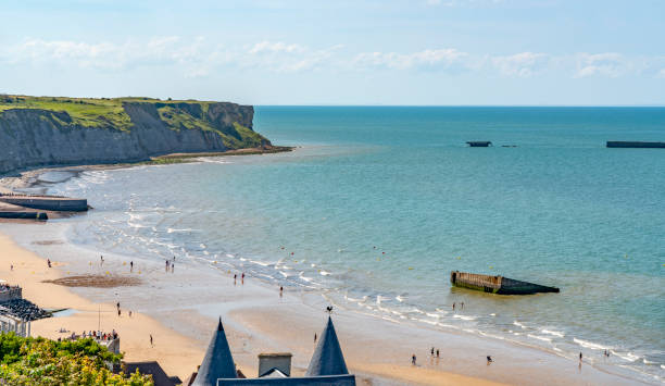 istock Gold beach near Arromanches-les-Bains 2171349357