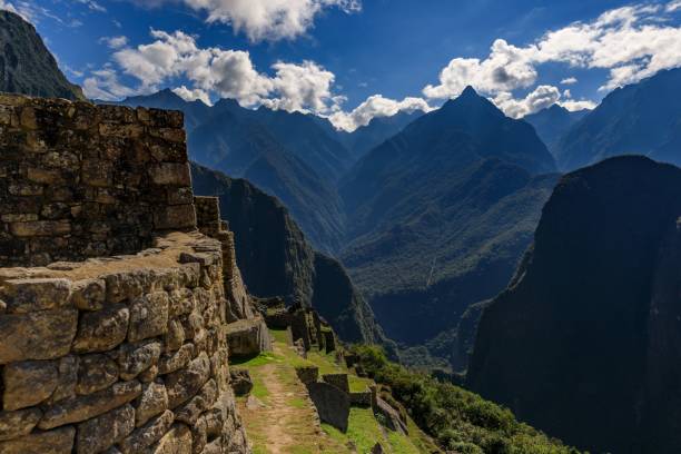 istock Stunning Machu Picchu landscape with ancient ruins and mountains. 2171349979