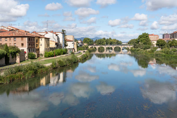 istock Miranda de Ebro, Burgos. Cloud reflections on the Ebro River 2171351330