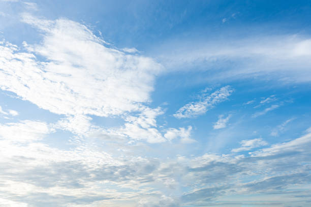 istock Beautiful blue sky with fluffy white clouds, a perfect day for nature lovers 2171351551