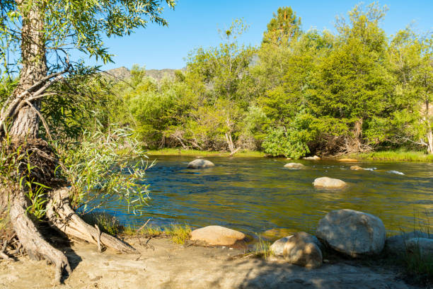 カリフォルニアのカーン川のほとり - カリフォルニア州のストック