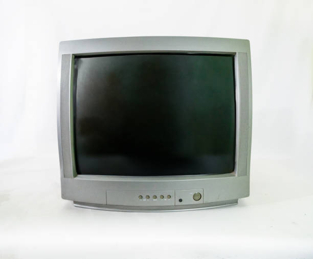 istock Old tube TV with gray flat screen 2171355834