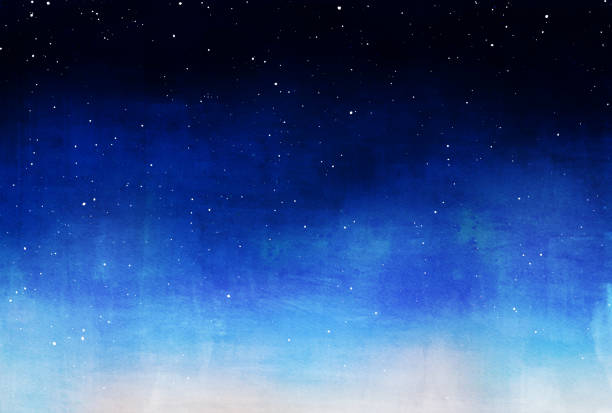 istock Beautiful night sky watercolor style illustration 2171356338