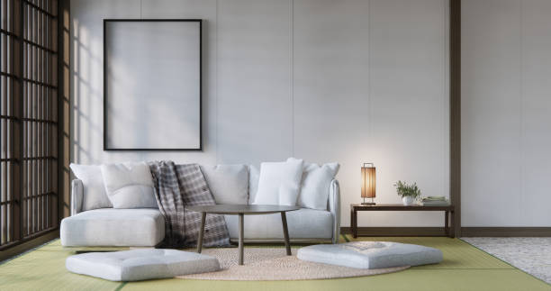 istock sofa armchair minimalist design muji style.3D rendering 2171356936