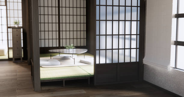 istock japan low table and pillow in modern living room colorful style. 3D render 2171357265