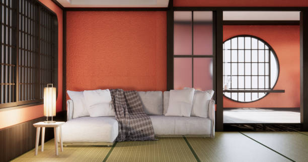 istock Lush lava empty living room with decoraion .3D rendering 2171357332