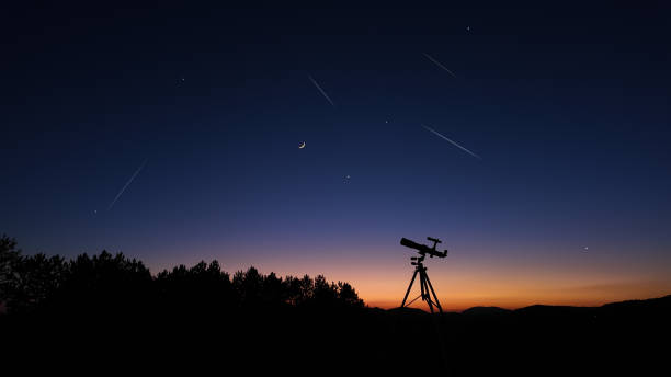 istock Astronomical telescope for observing stars, planets, Moon and other celestial objects. 2171357937