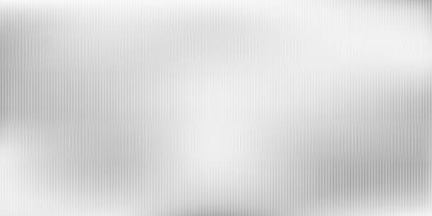 istock Blurred soft Glass ribbed gray striped background window overlay. Metal silver polycarbonate sheet effect. Abstract vertical gradient texture empty banner 2171365485