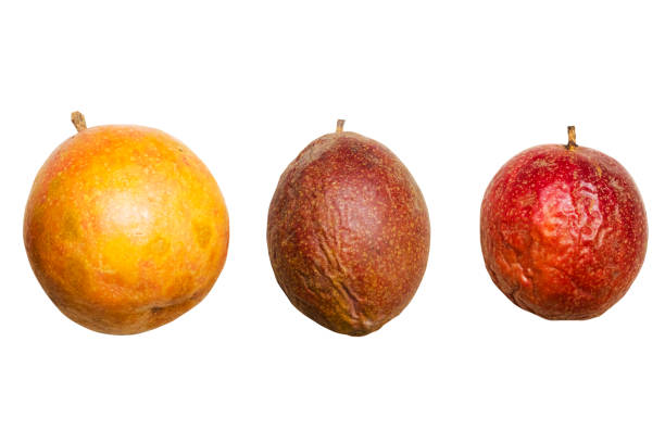 Three organic thai passion fruits