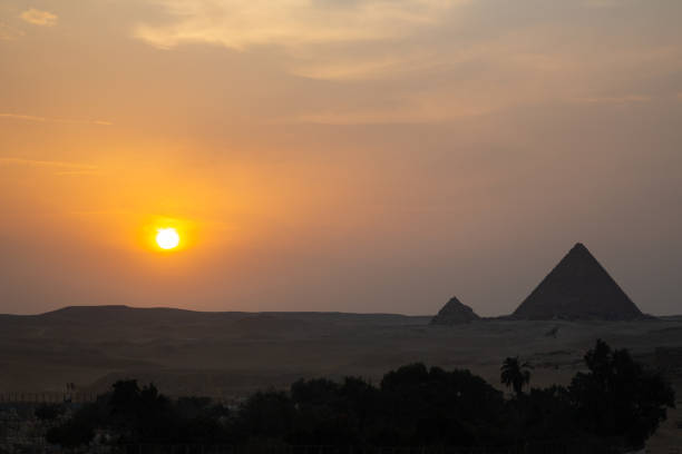 istock Giza Pyramid at amazing sunset - Cairo, Egypt 2171377792