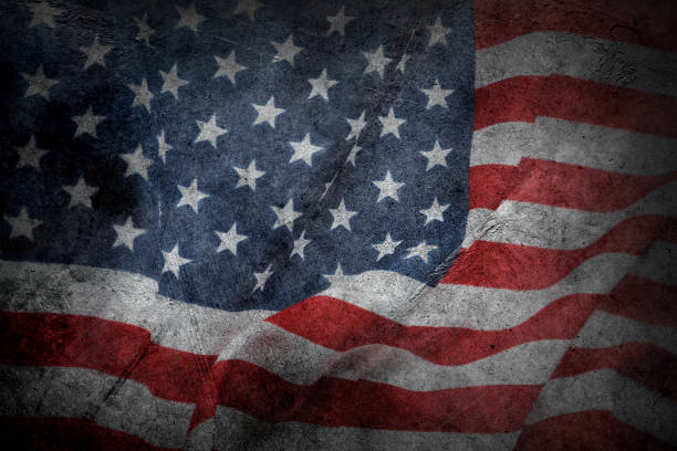Grunge American flag