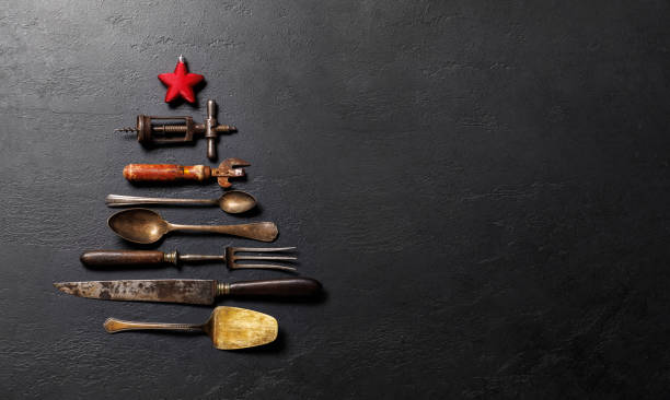 istock Festive culinary flair: Christmas tree-shaped cooking utensils 2171379136