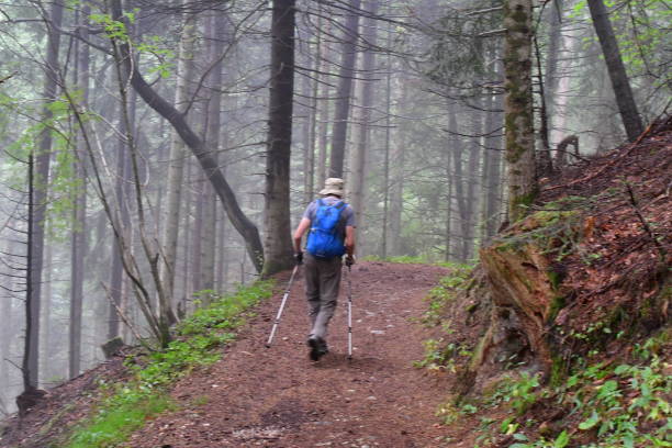 istock Man hiking in Southtyrol 2171379457