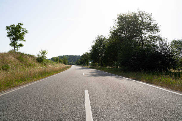 istock Road between grass and trees in the countryside 2171379776