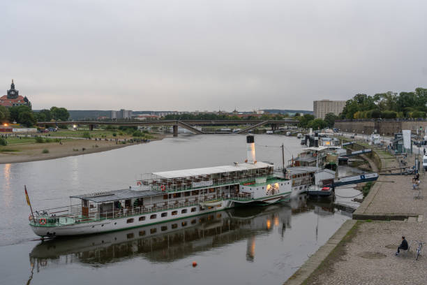 Carola Bridge (Carolabrücke) Collapse in Dresden With Historic Ship (Weiße Flotte)