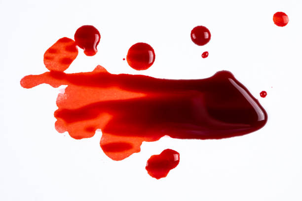 istock Abstract Red Blood Background on White. 2171381375