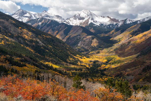 istock Snow covered Elk Mountain Range in the early Fall season 2171384743