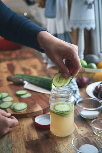 istock Infused Water with Fresh Cucumber and Lemon 2171387518