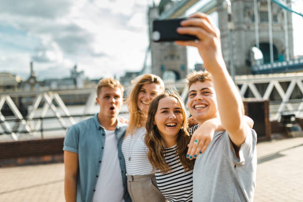 istock group of tourist take a selfie at tower bridge 2171396878