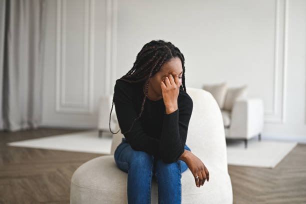 istock Woman suffering from depression 2171398397