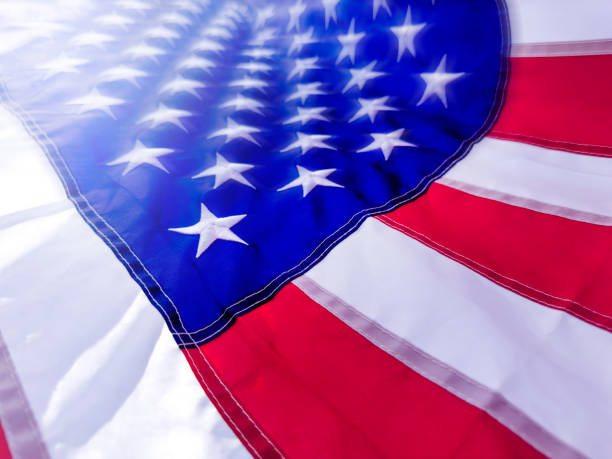 istock Close Up American Flag 2171400065