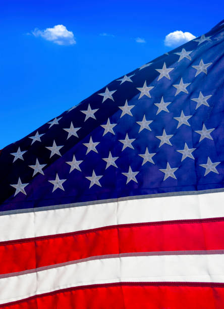 istock Close Up American Flag 2171400112