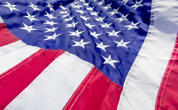 istock Close Up American Flag 2171400309