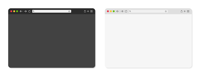 Computer Tab Empty Blank Web Browser Window With Tab Window Internet Browser With Toolbar ...