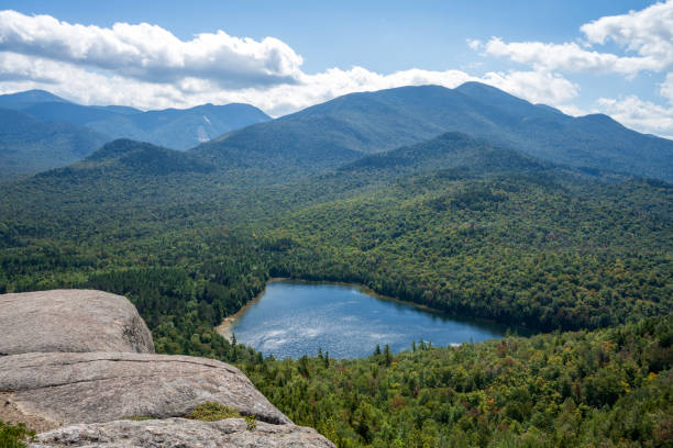 Heart Lake view from Mount Jo Summit, Adirondack, New York State, USA