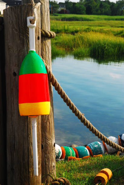 istock Lobster buoy at the coast 2171431789