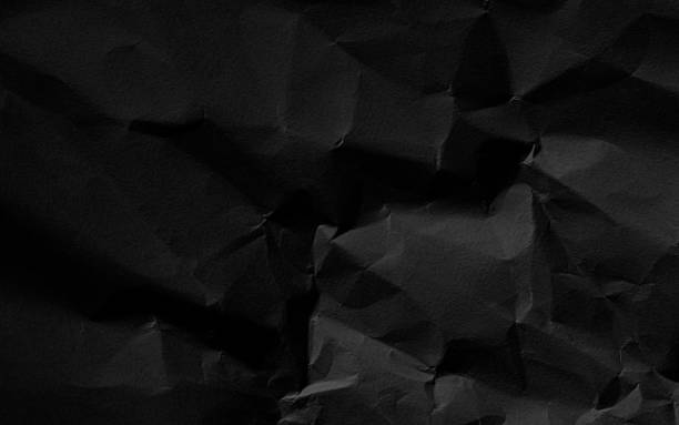 istock Black background abstract crumpled paper dark grey cardboard wall grunge rough scrapbook space document card finance business broken heart concept, backdrop sheet wrinkle crinkled letter wallpaper. 2171438637