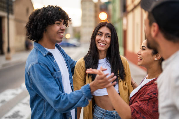 istock Urban Friends Enjoying Casual Stroll 2171439796