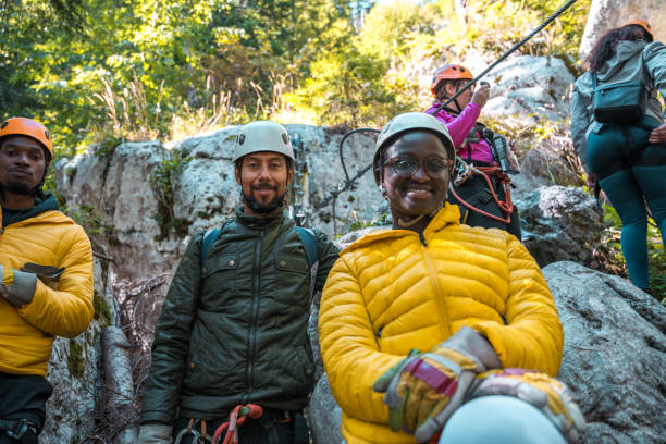istock A Multiracial Group Smiling At Camera Before Embarking On An Exhilarating Ziplining Adventure 2171442735