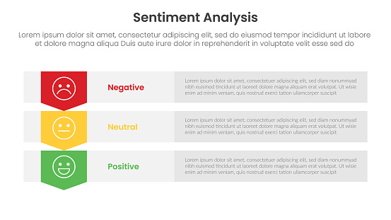 Sentiment Analysis Framework Infographic Template With Rectangle Box ...