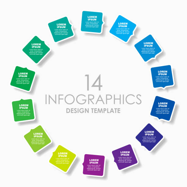 illustrations, cliparts, dessins animés et icônes de infographic design template with place for your data. vector illustration. - numéro 14