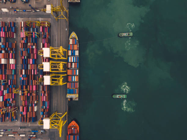 istock front view Cargo Container ship the ocean ship carrying container and running for import export concept technology freight shipping 2171453249