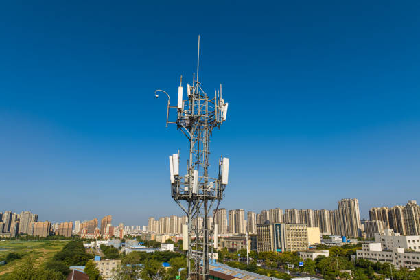 istock Communications tower for mobile phone in the city 2171453656