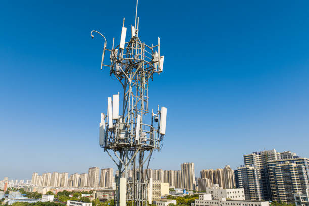 istock Communications tower for mobile phone in the city 2171453659