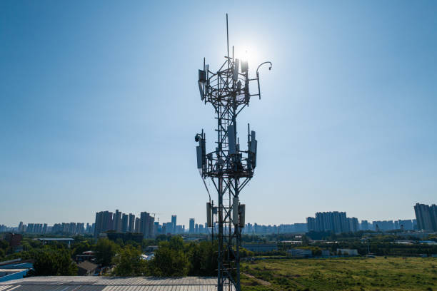 istock Communications tower for mobile phone in the city 2171453660