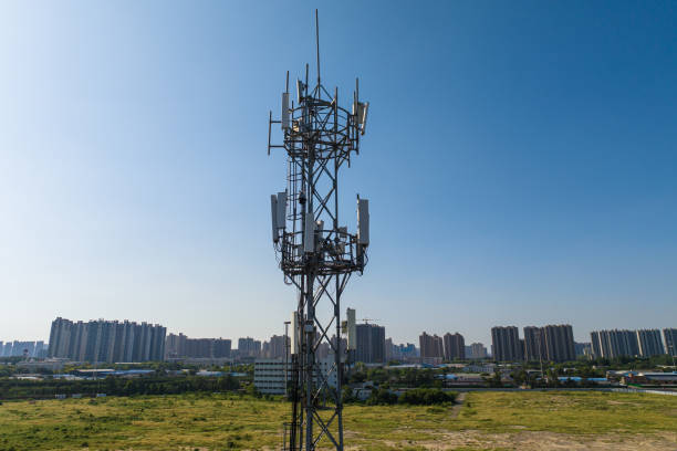 istock Communications tower for mobile phone in the city 2171453682