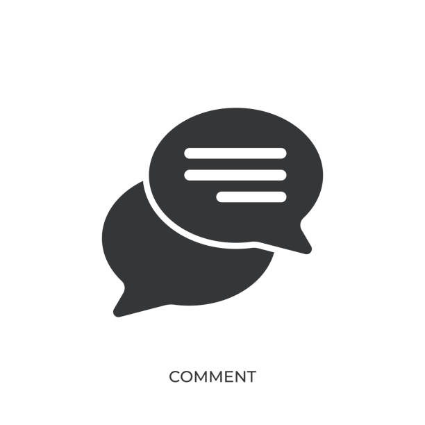 bildbanksillustrationer, clip art samt tecknat material och ikoner med comment glyph solid icon. solid icon that can be applied anywhere, simple, pixel perfect and modern style - två människor