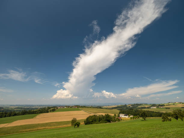 istock Summerlandscape with Rolling Hills and Dramatic Cloud in the Mostviertel, Lower Austria 2171455912