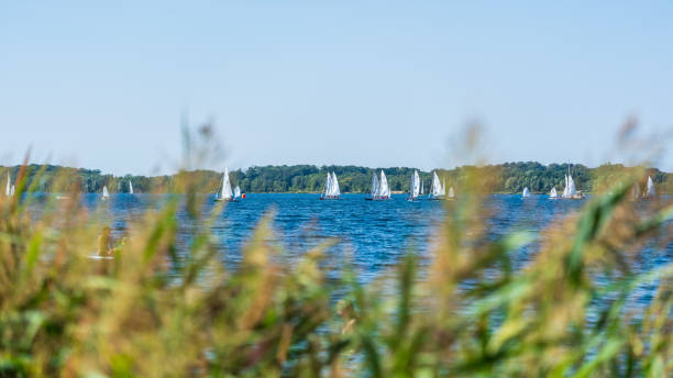 istock Sailing boats on Lake Cospuden 2171456555