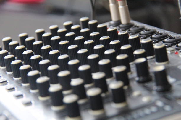 istock Close-Up Of Audio Mixer Console 2171457279