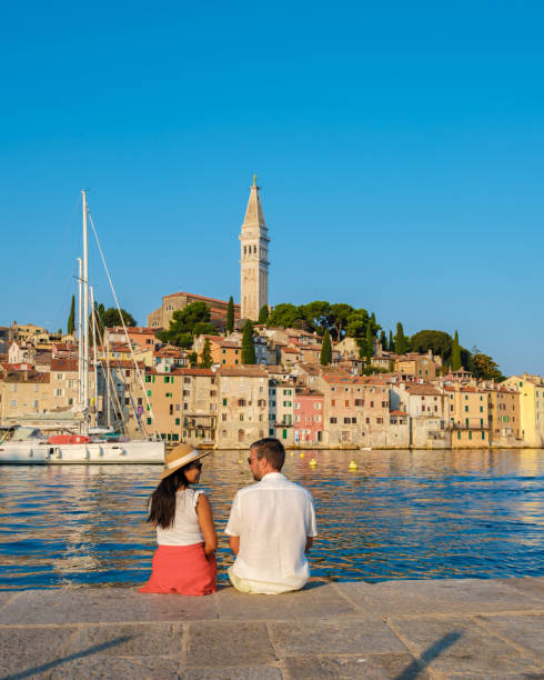 istock Watching the sunset over Rovinj's colorful waterfront with a loved one on a warm summer evening 2171457297