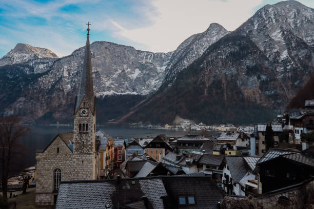 istock Serenity in Hallstatt, Austria with mountains and historic architecture during a winter afternoon 2171457853