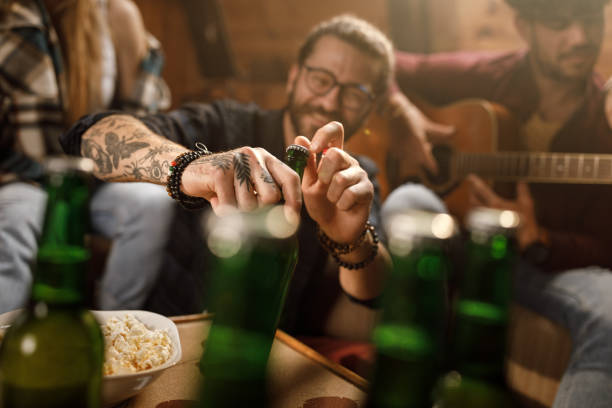 istock Close up of opening beer. 2171457997
