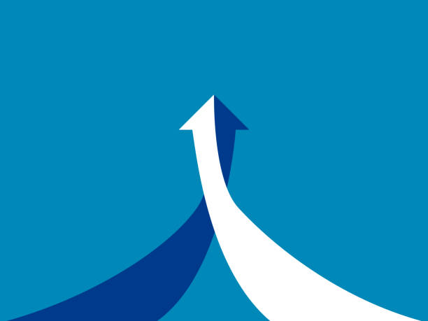 istock Two arrows of merger. Business with the same goal 2171458073