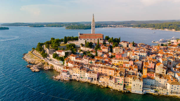 istock Captivating Rovinj: A glimpse of the stunning coastal town bathed in evening light 2171459362