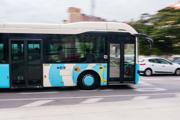istock City bus in motion 2171462739